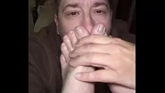 Play Smelly Senior Citizen's Feet Worshipped in Filthy Homemade Encounter
