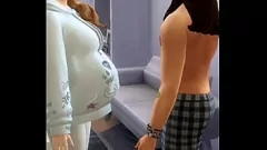 Jouer La milf blonde enceinte est remplie de sperme après une pipe intense et un levrette